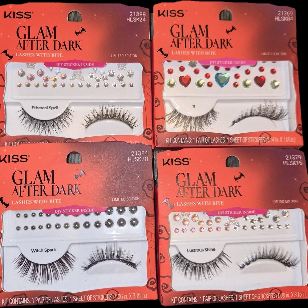 KISS Glam After Dark Lash Collection with Stickers